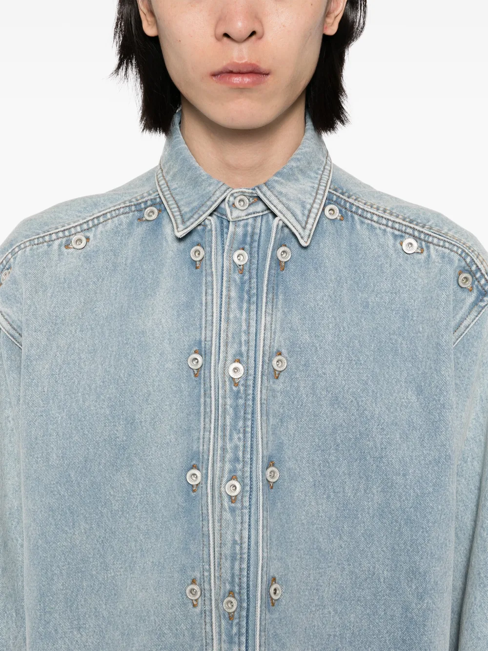 Y Project Evergreen shirtjack Blauw