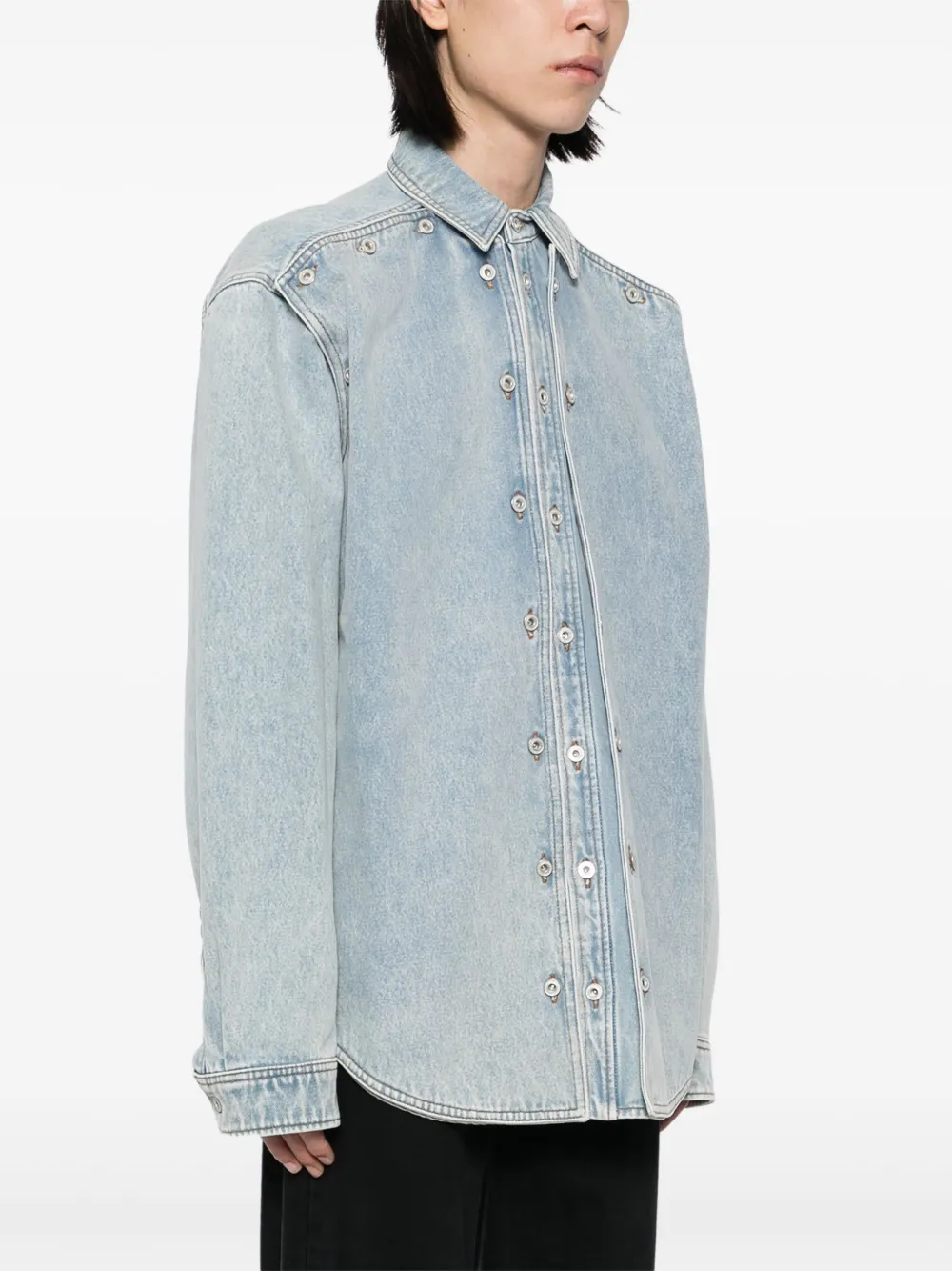 Y Project Evergreen shirtjack Blauw