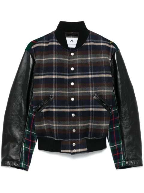 Marine Serre veste bomber à motif tartan