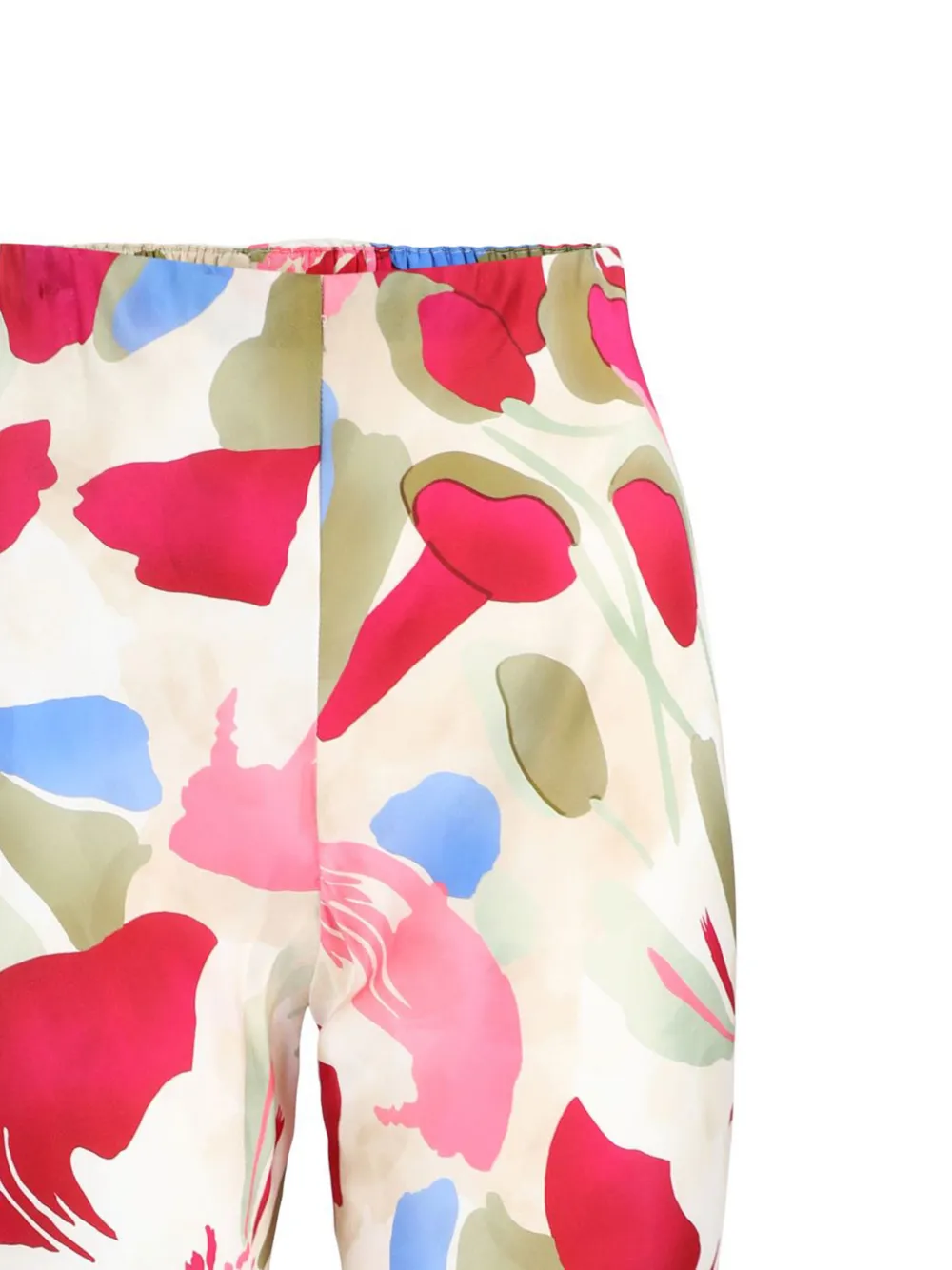 Cult Gaia Stacie Wide Leg Floral Pant In Floral Rosette In Pink