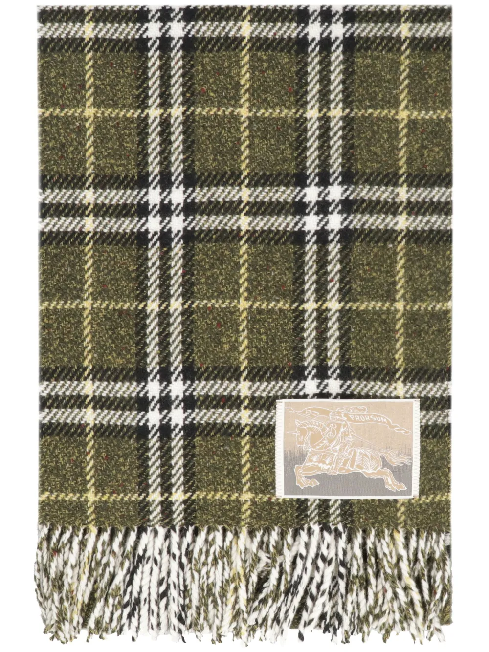 Burberry checked scarf | Green | Image 1