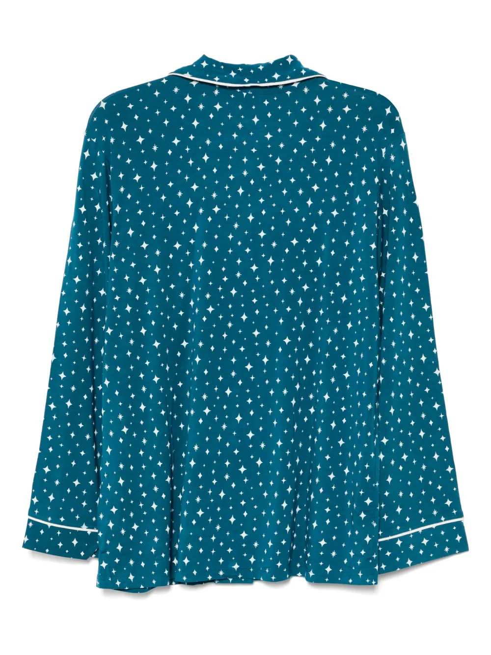 Eberjey Gisele pyjama met sterprint - Blauw