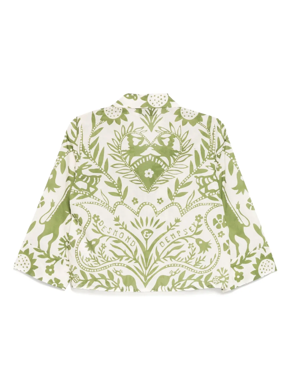 Desmond & Dempsey floral-print pyjama sets - Groen