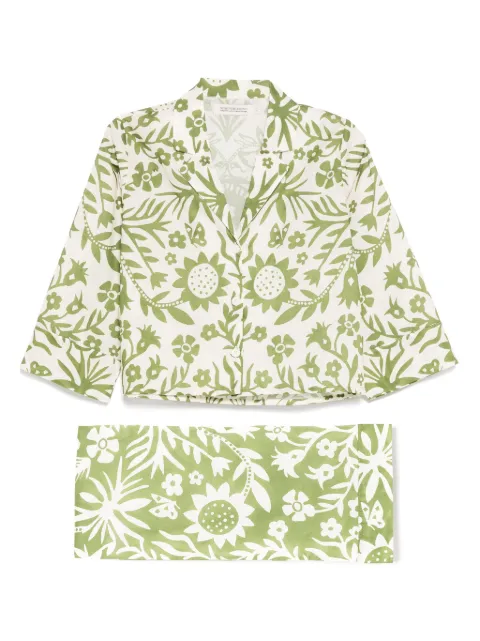 Desmond & Dempsey floral-print pyjama sets