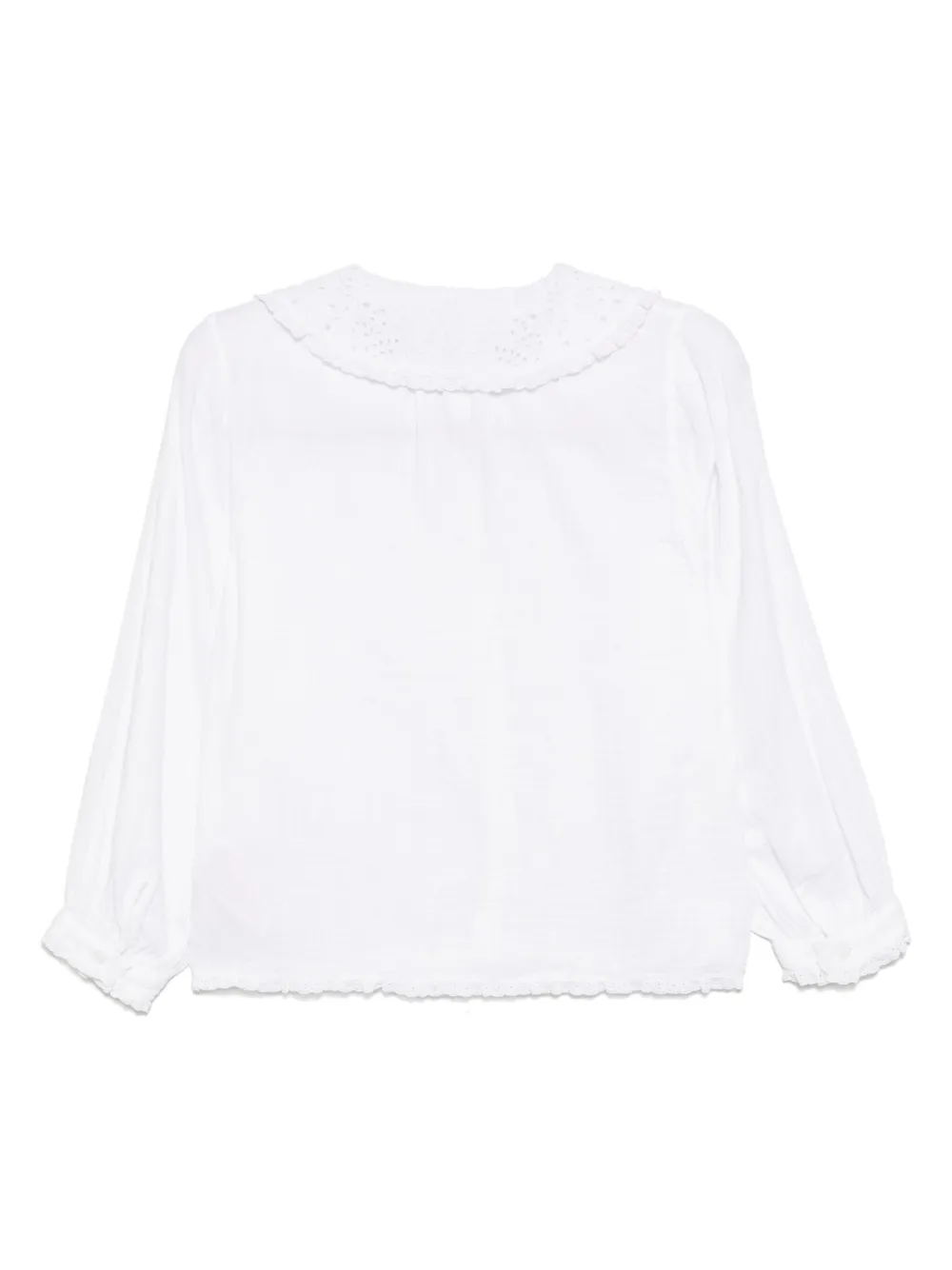 Desmond & Dempsey lace-trim pyjama sets - Wit
