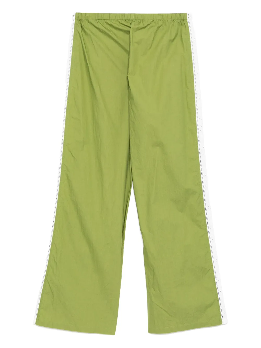 Shop Desmond & Dempsey Poplin Trousers In Green