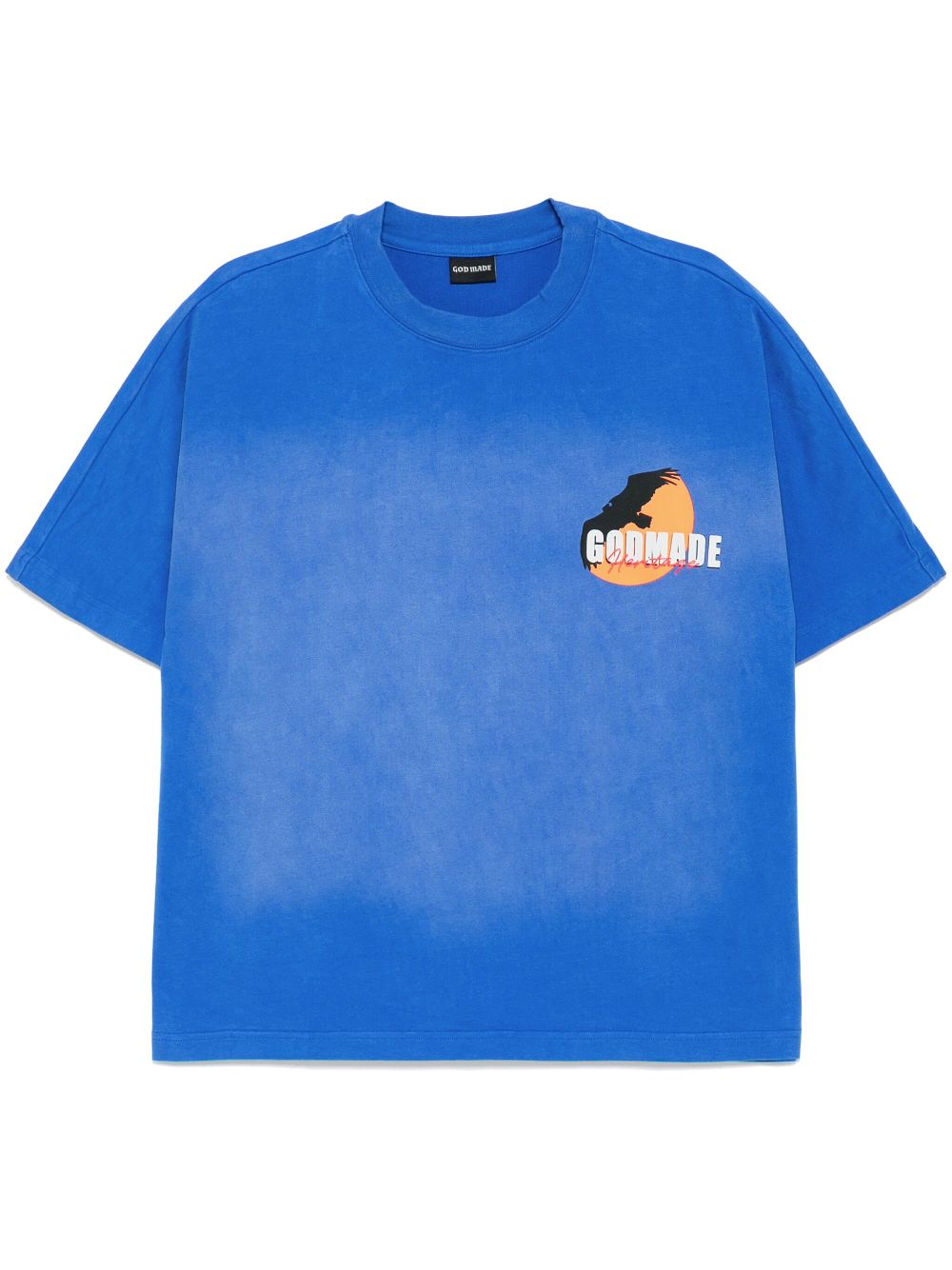 GODMADE logo print T-shirt - Blue