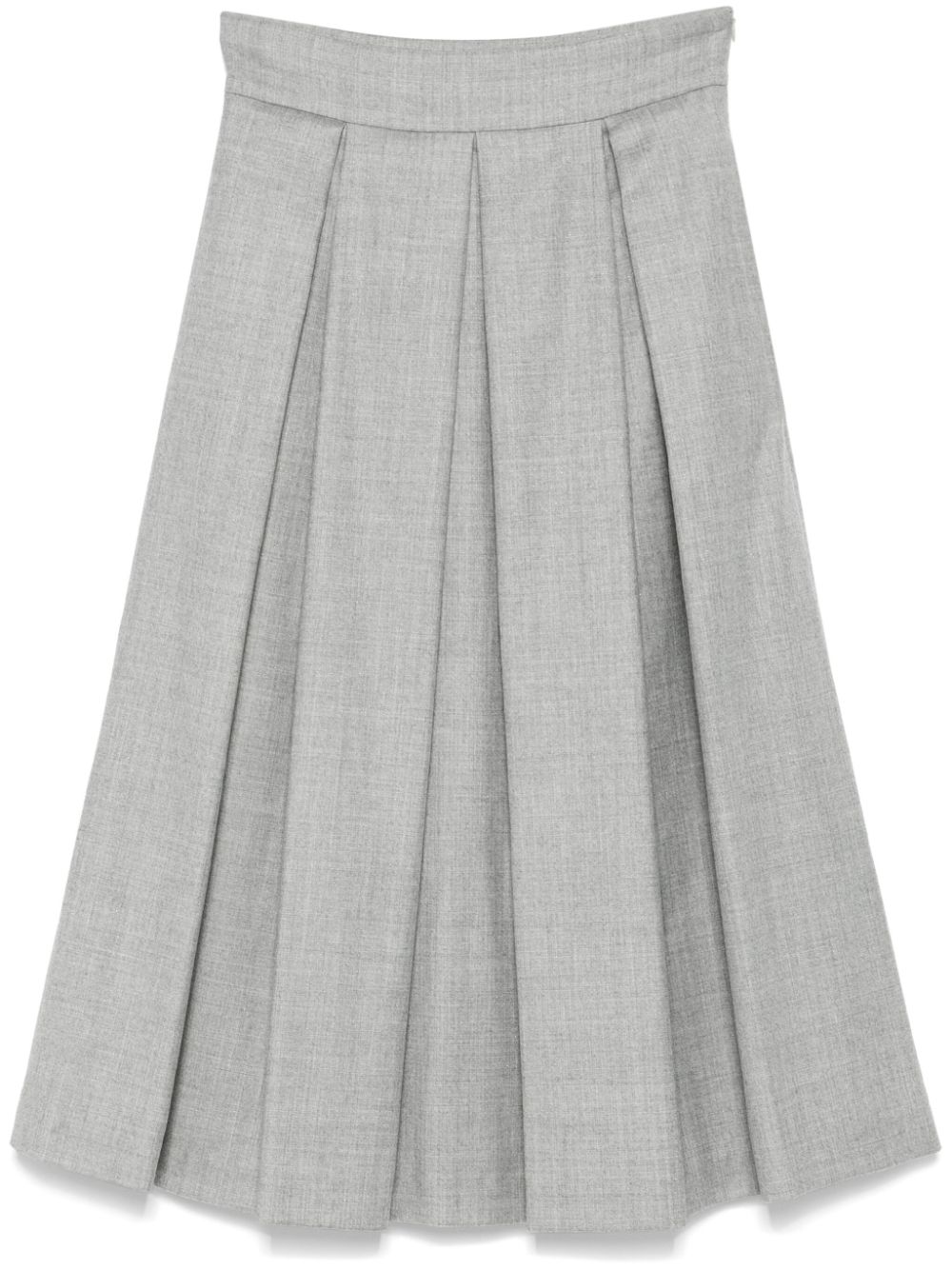 pleated midi dress