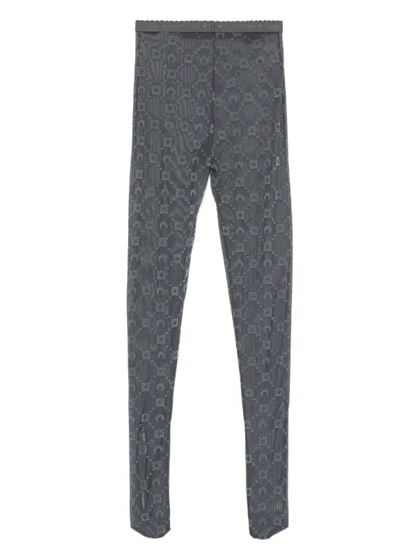 Marine Serre モノグラム タイツ | グレー | FARFETCH JP