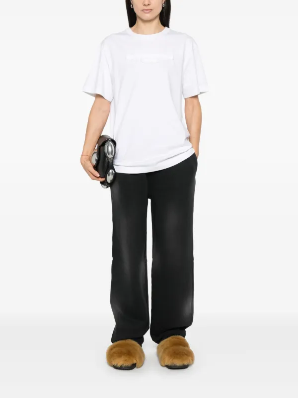 Alexander Wang logo-embossed T-shirt | White | FARFETCH