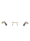 Cartier Eyewear rectangle-frame glasses - Brown
