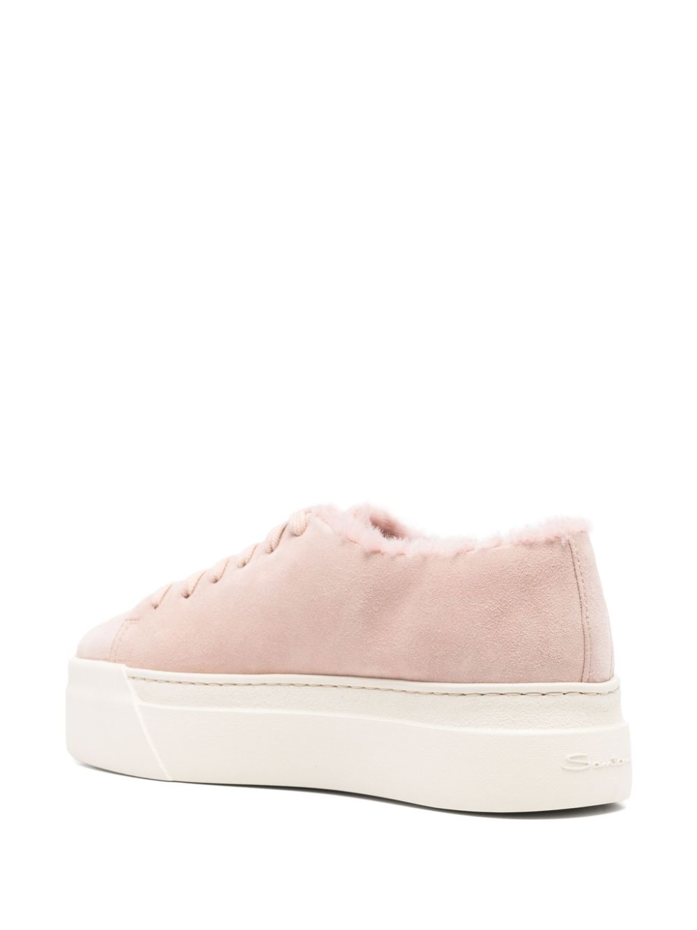 Santoni suede sneakers Pink