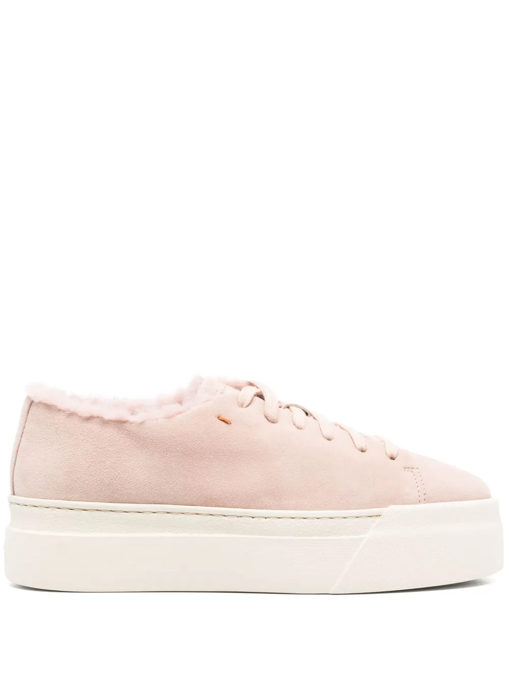 Santoni suede sneakers Pink