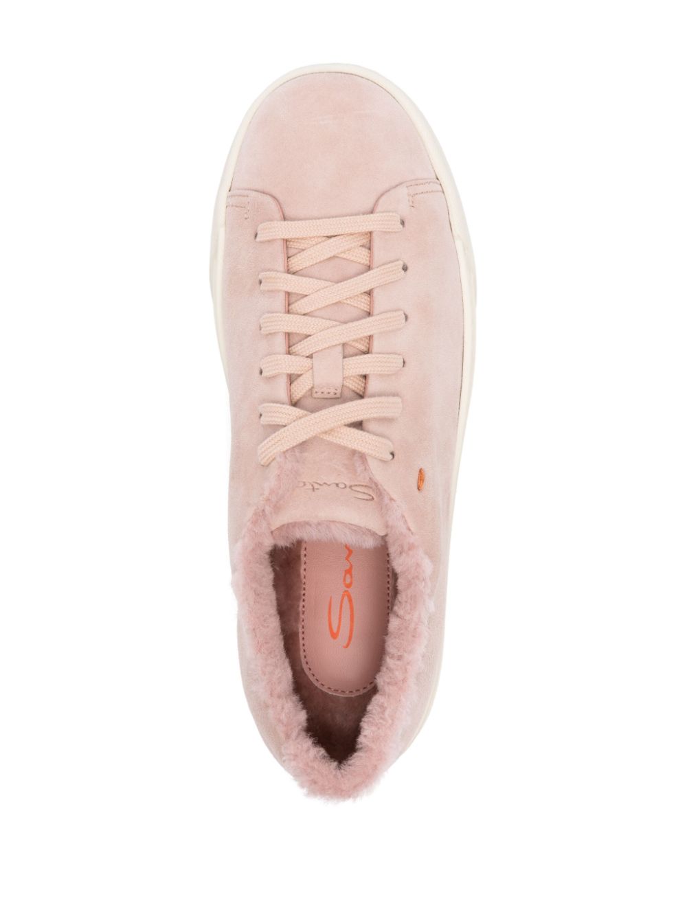 Santoni suede sneakers Pink