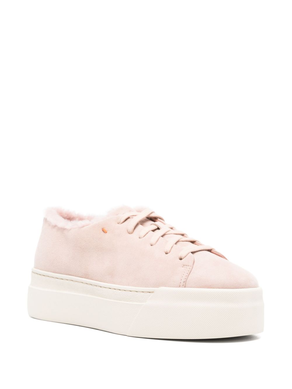 Santoni Suède sneakers - Roze