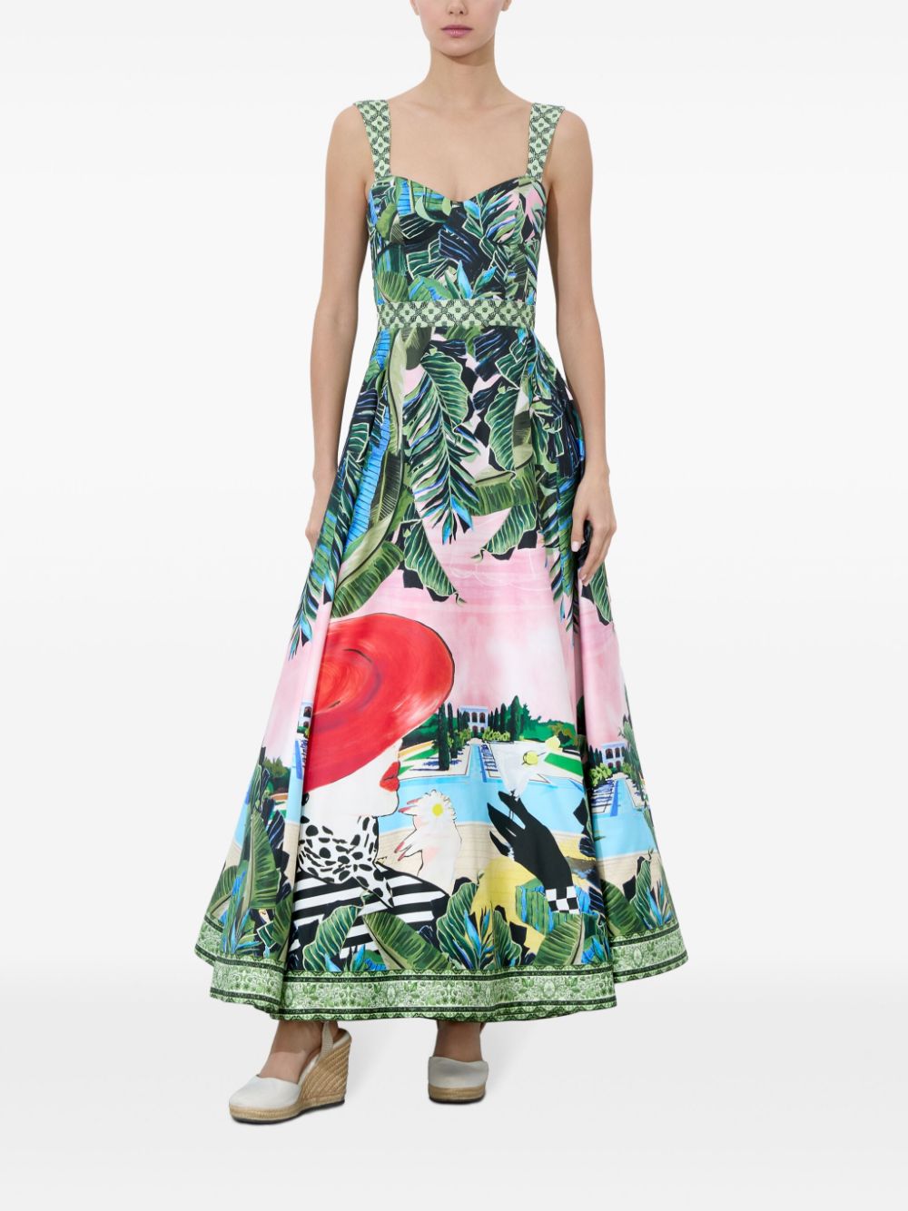 alice + olivia Fia jurk - Groen