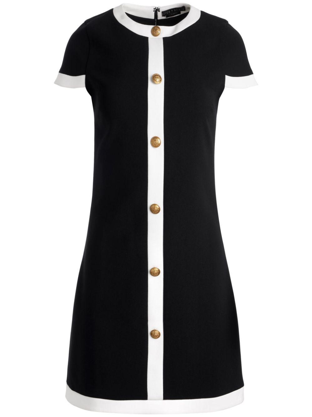 Alice + olivia Coley mini dress Zwart