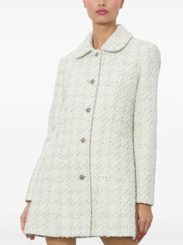 alice+olivia フラワーコート Alice + Olivia Purcell Coat | Green | FARFETCH