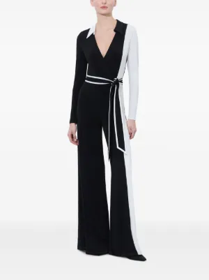 Alice Olivia 新作ワイドレッグジャンプスーツ ブラック Alice + Olivia - ゴージャスなワイドレッグ・ジャンプスーツ を