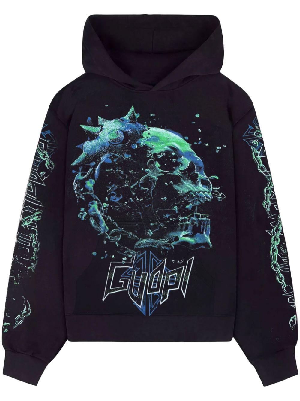 GUAPI Skull Cracker hoodie - Black