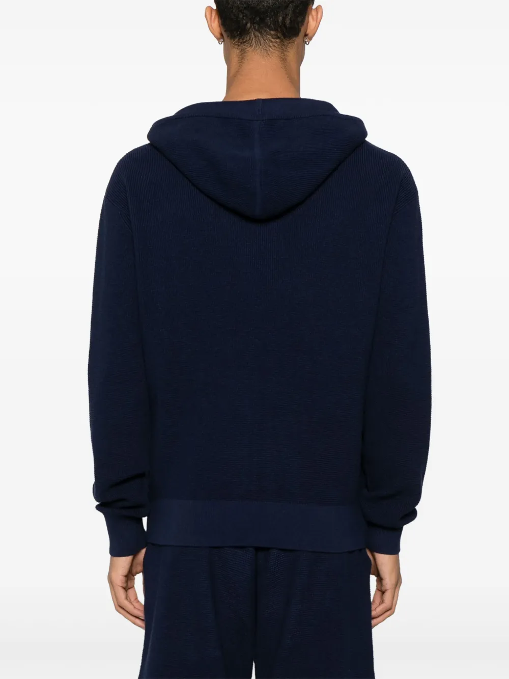 ASPESI Gebreide hoodie Blauw