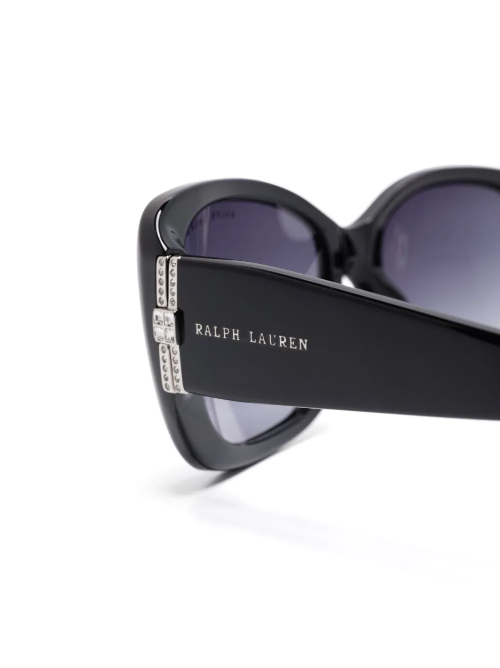 Lauren Ralph Lauren Zonnebril met vierkant montuur Zwart