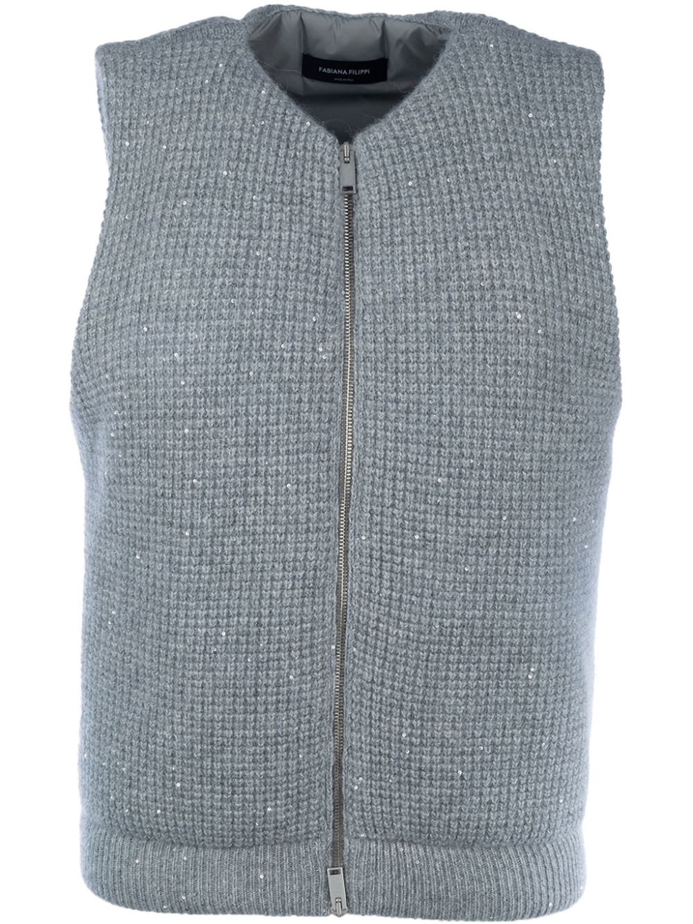 zipped waistcoat