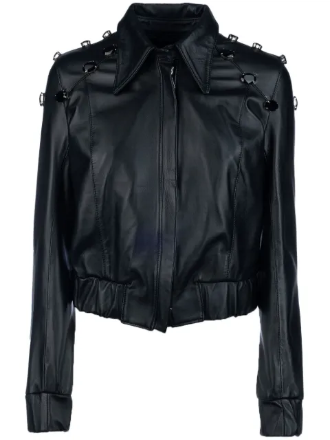 CARLOTTA 2001 rhinestone-studded leather jacket 