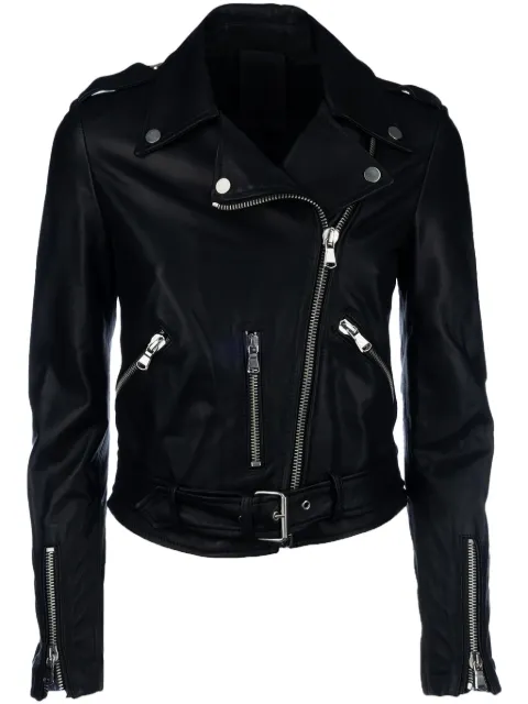 GIOCASTA zip-down biker jacket 