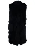 GIOCASTA faux-fur vest - Black