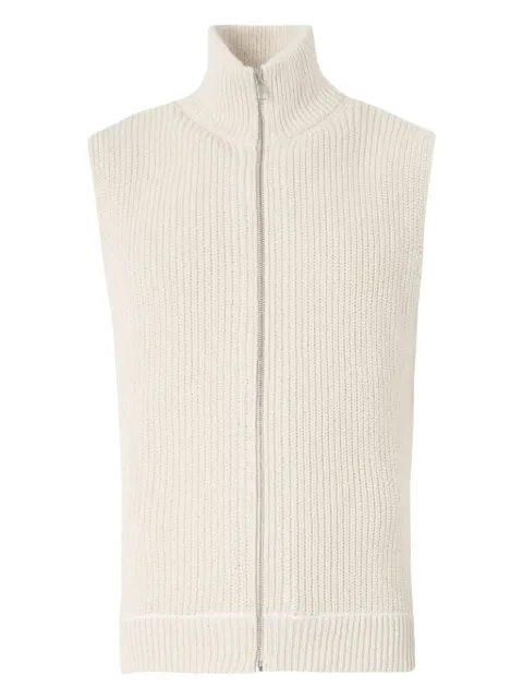 MM6 Maison Margiela knitted sleeveless cardigan