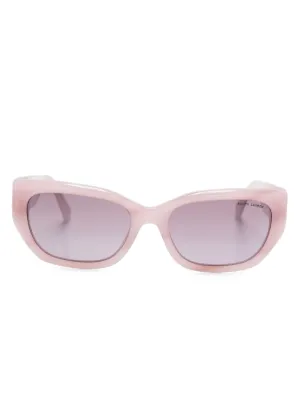 Kiko Kostadinov Octavia geometric-frame Sunglasses | Neutrals
