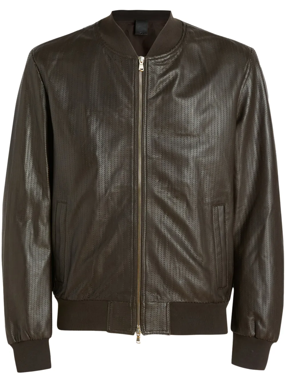 bomber leather jacket