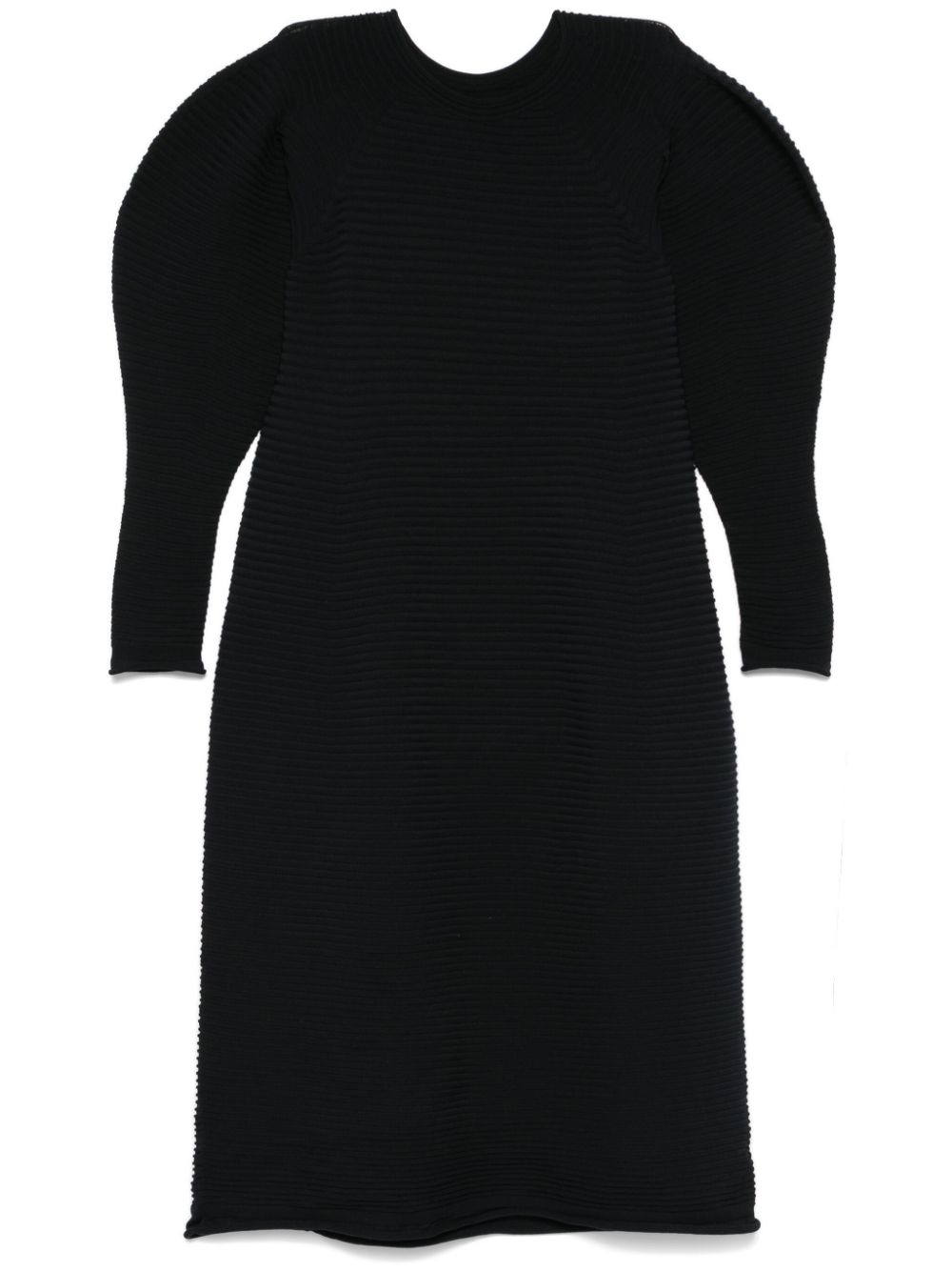 Pleats Please Issey Miyake Powan midi dress – Black