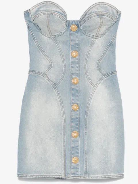 Balmain denim mini dress