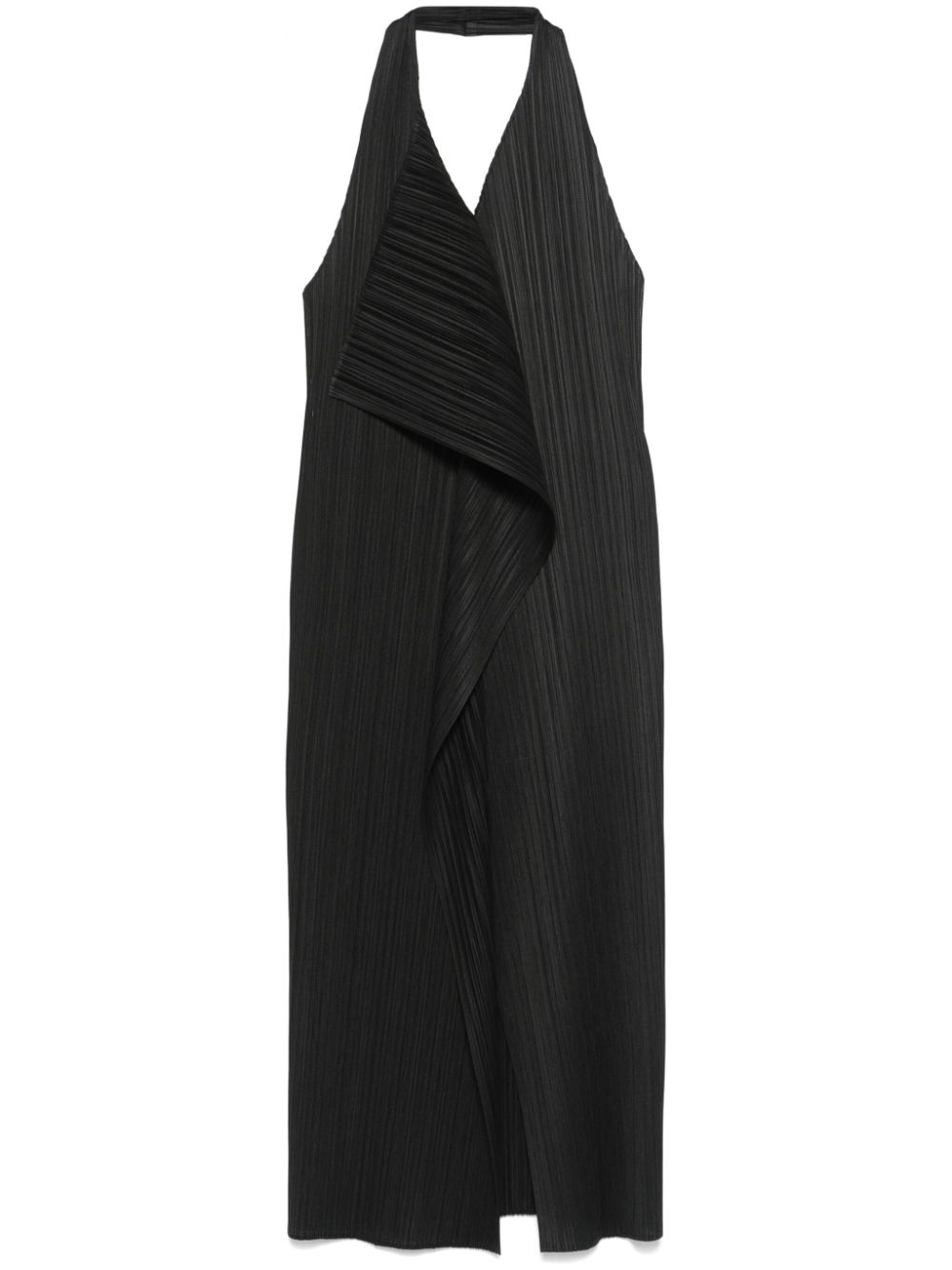 Pleats Please Issey Miyake Monthly Colors: November midi-jurk Zwart