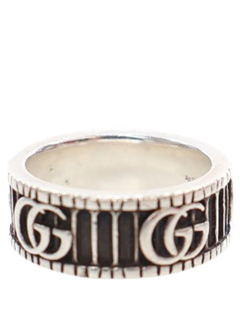 2000 Sterling Silver GG Marmont costume ring