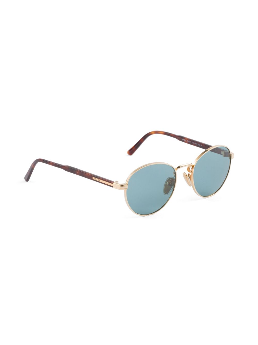 Prada Eyewear Zonnebril met rond montuur - Goud