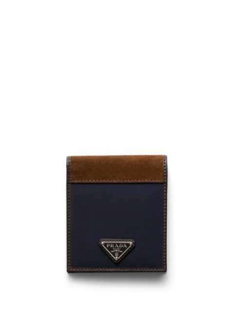 Prada triangle-logo wallet