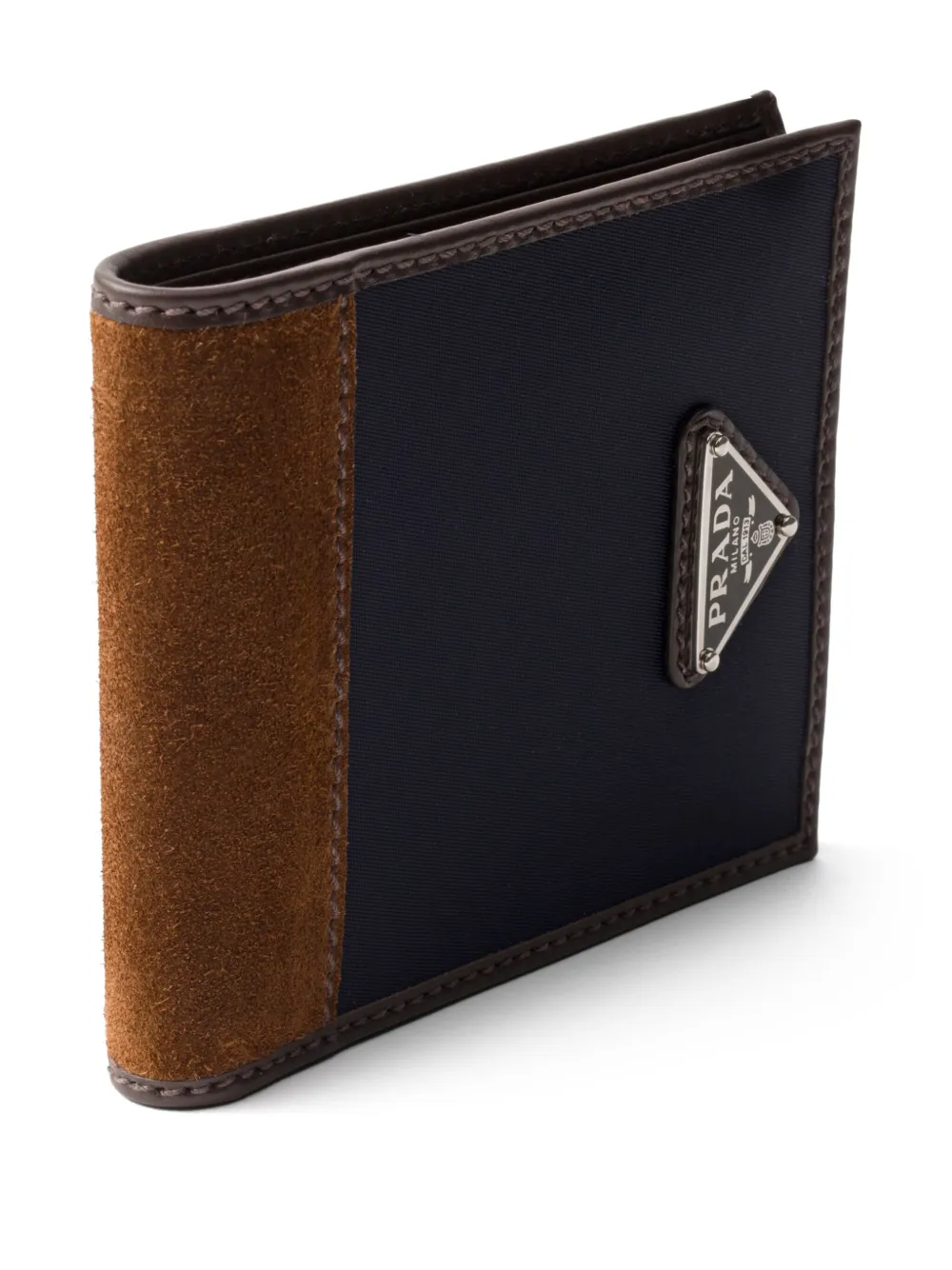 Prada Portemonnee met logo Blauw