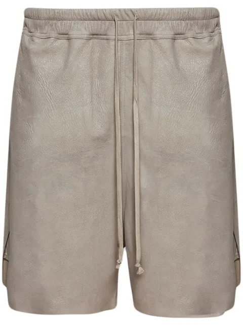 Rick Owens leather shorts