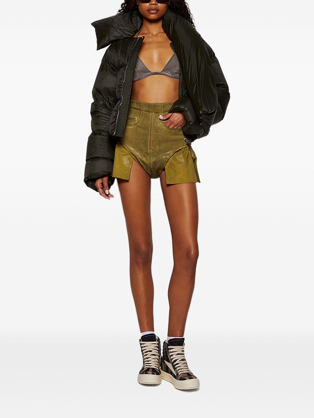 Rick Owens DRKSHDW Dirt Cutoffs shorts - Groen