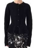 Jason Wu Collection peplum-hem wool cardigan - Black