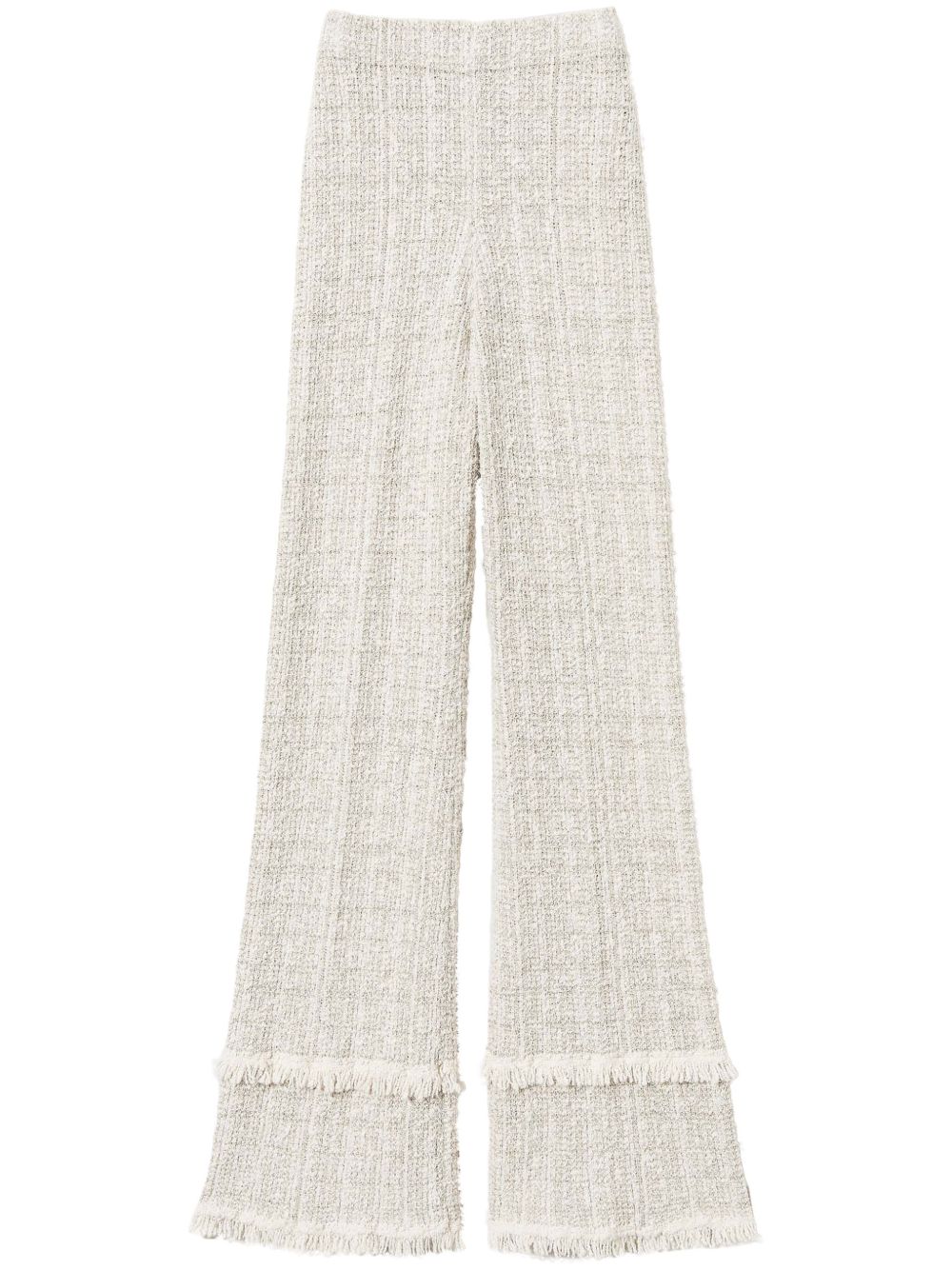 bouclé lurex trousers