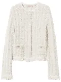 TWINSET tweed lurex jacket - Neutrals