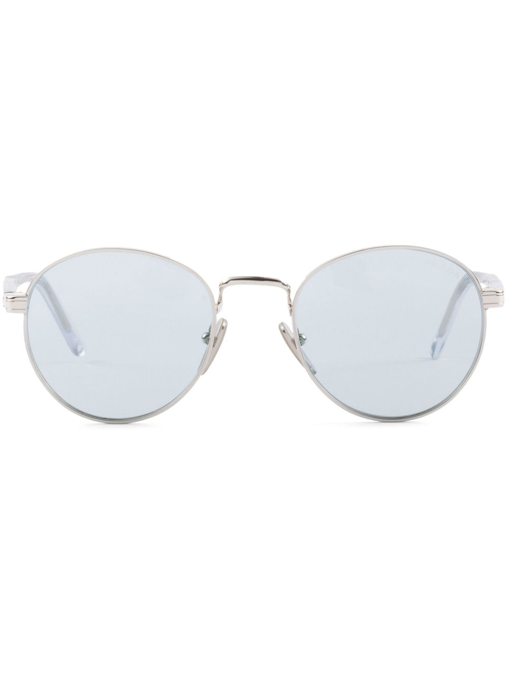 Prada Eyewear Zonnebril met rond montuur Grijs