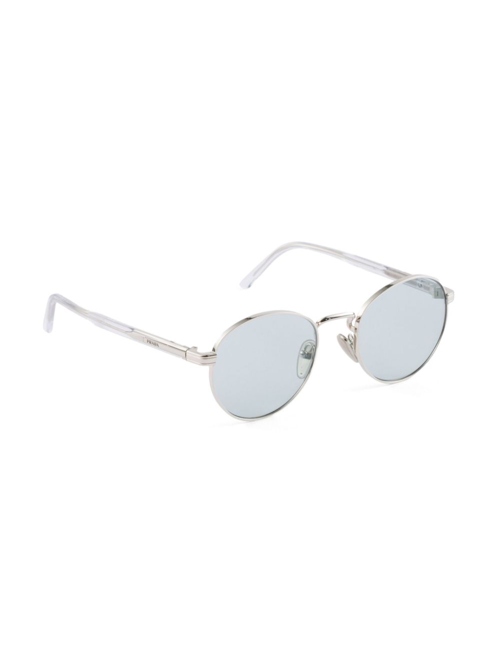 Prada Eyewear Zonnebril met rond montuur - Grijs