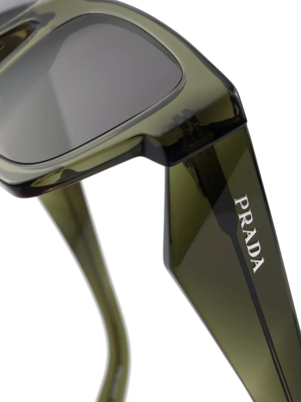 Prada Eyewear Zonnebril Groen