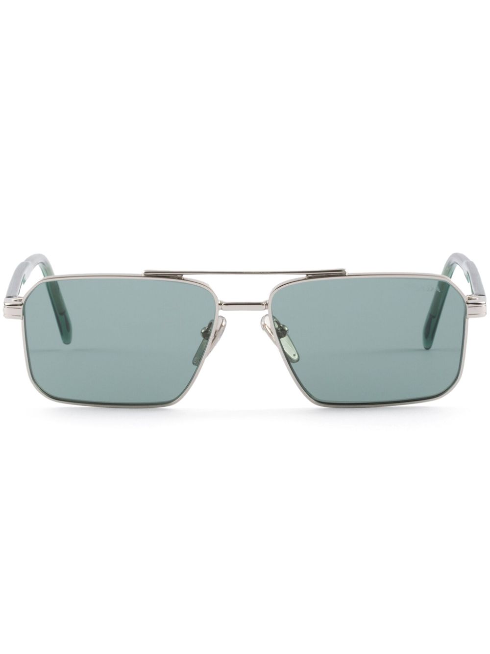 Prada Eyewear Zonnebril met rechthoekig montuur Zilver