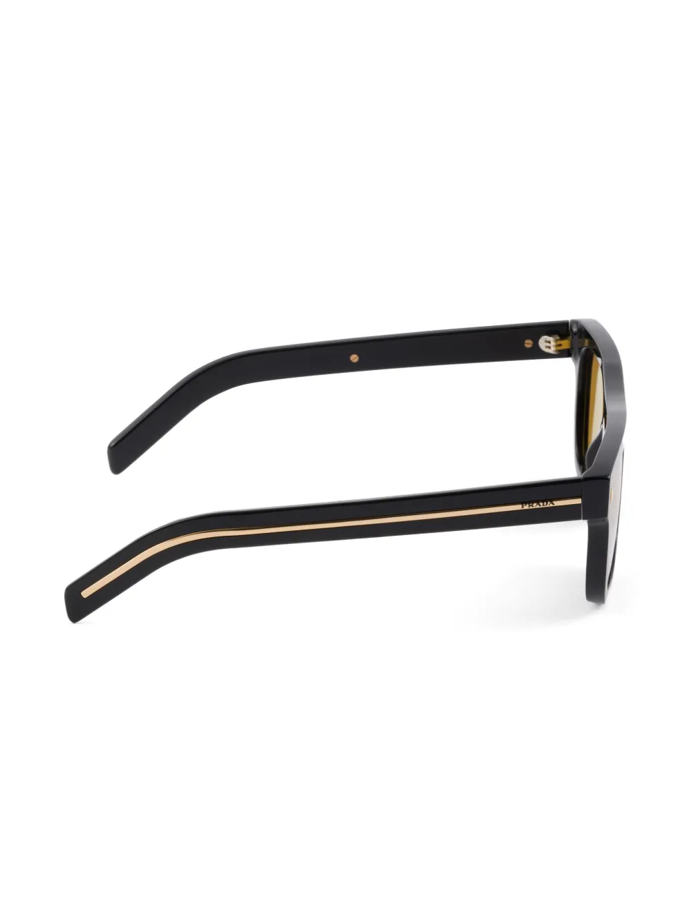 Prada Eyewear Zonnebril met vierkant montuur Zwart